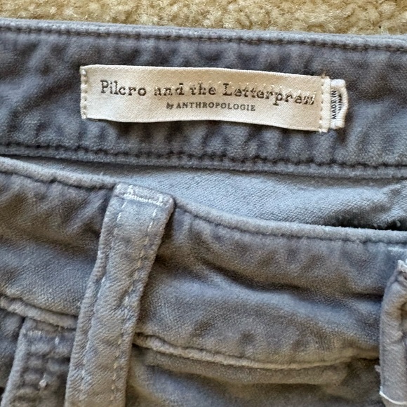 Anthropologie Women’s Pilcro and the Letterpress Velvety High-Rise Skinny Pants. - Picture 4 of 5